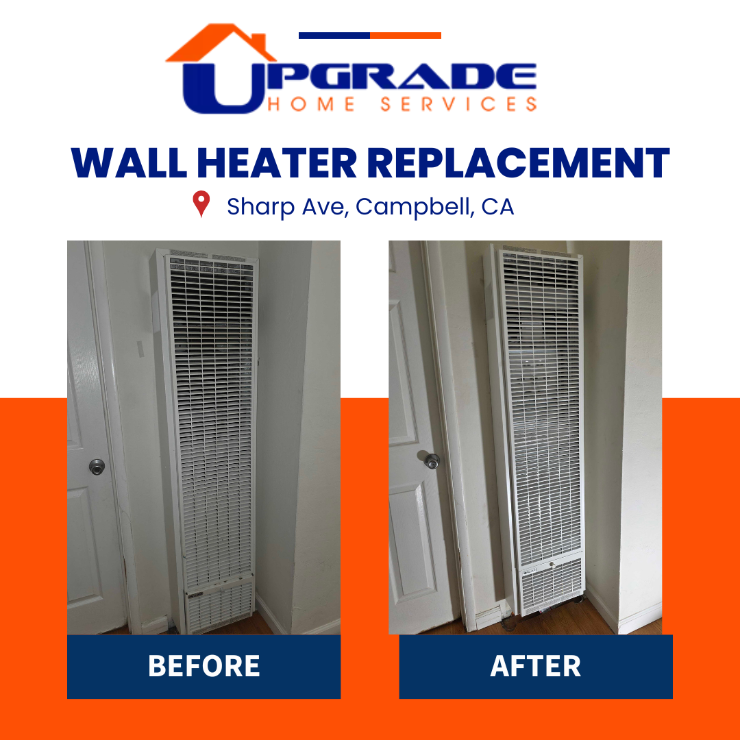 One-Sided Wall Heater Replacement in Campbell, CA